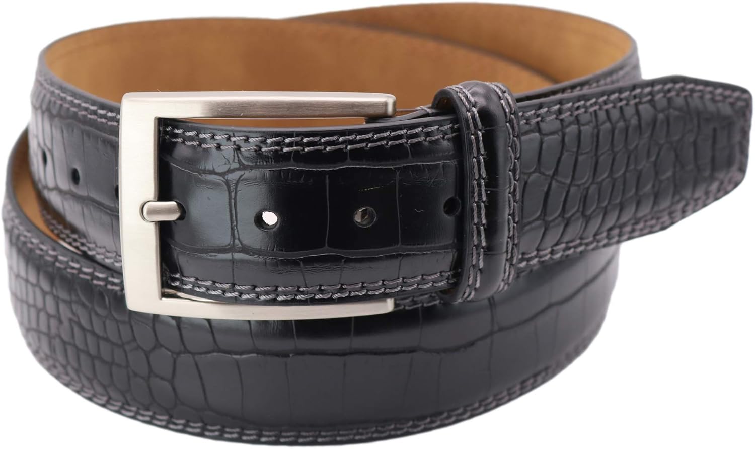 greg norman 男士鳄鱼皮皮带